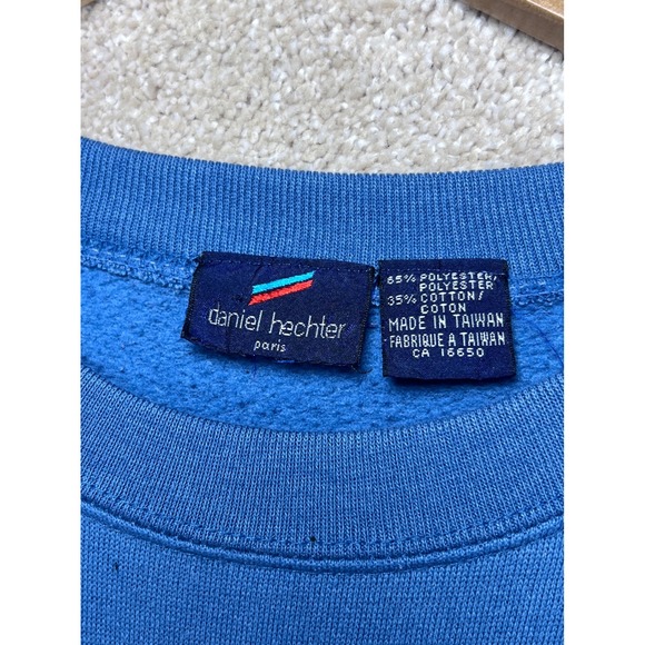 VTG Daniel Hechter Paris Crewneck Sweatshirt Bunny Rabbit Graphic Grannycore L - Picture 4 of 9